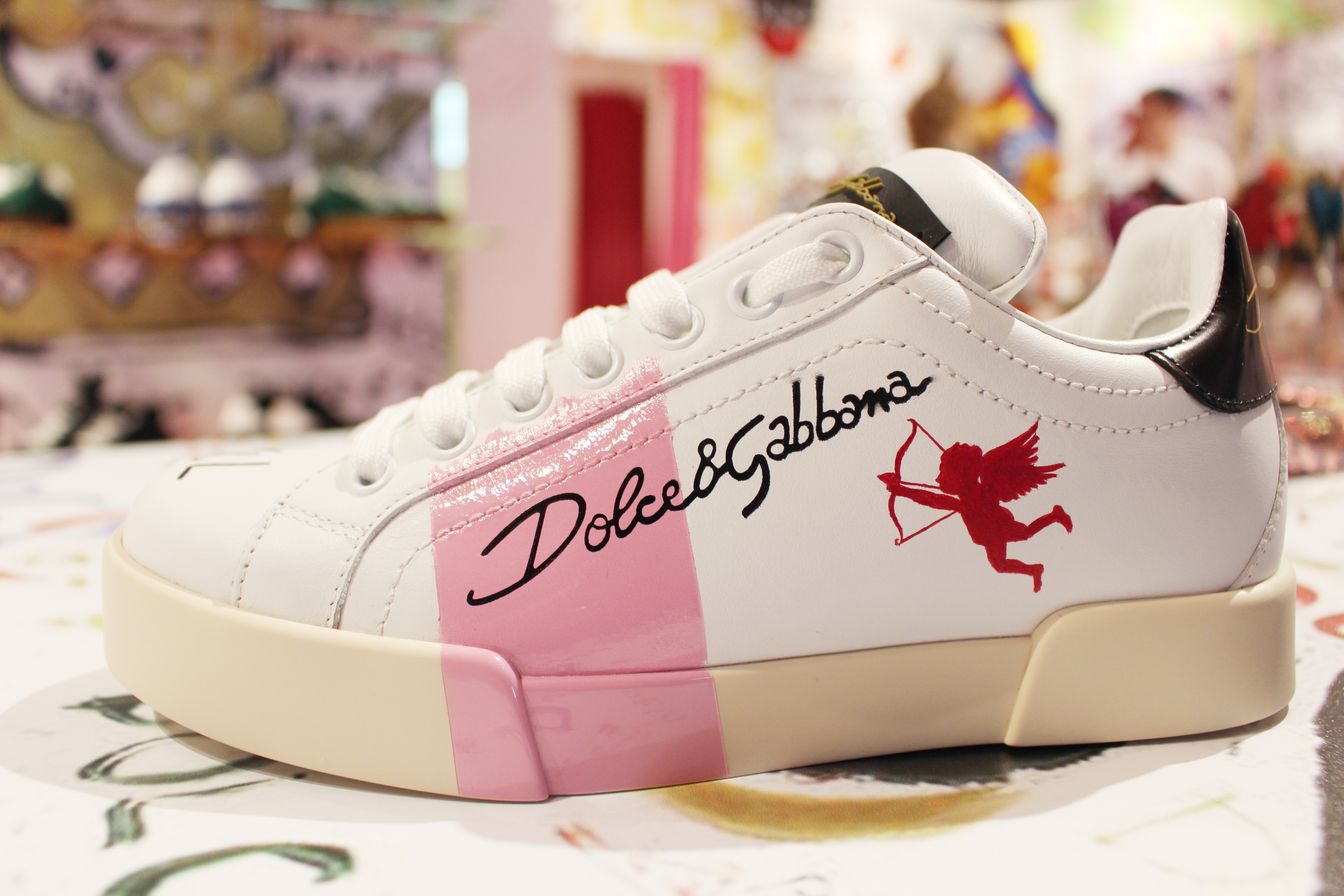 d&g customized sneakers